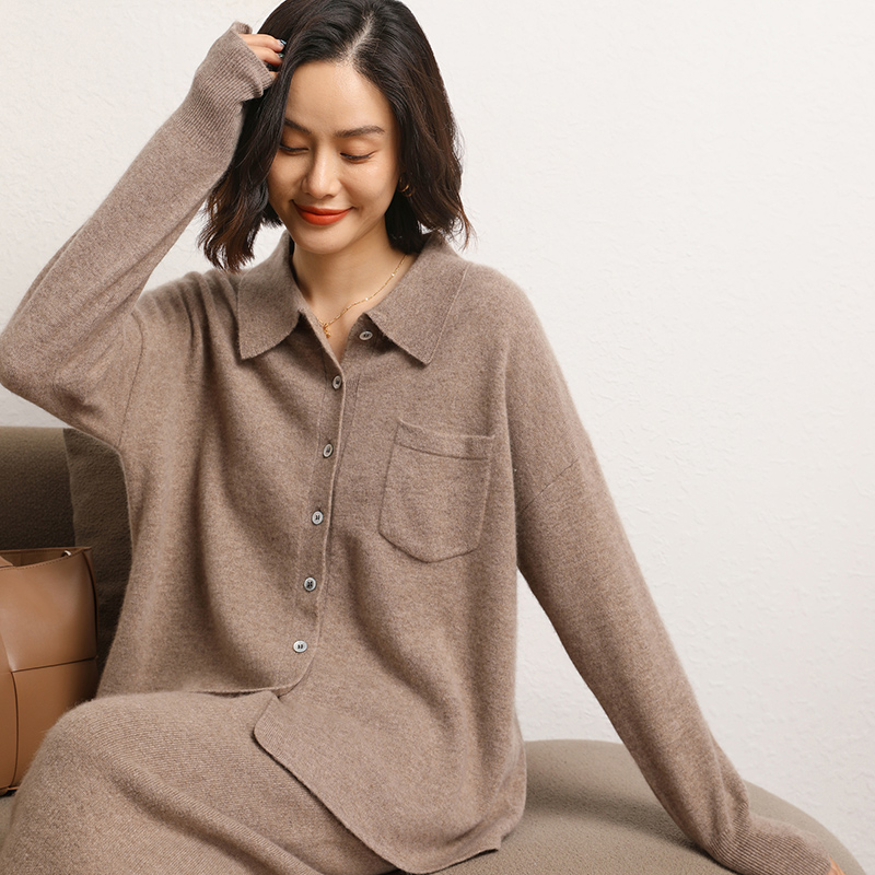 Autumn Women's Cardigan 100% C - Wool Coat Peacoat ulasan dan harga