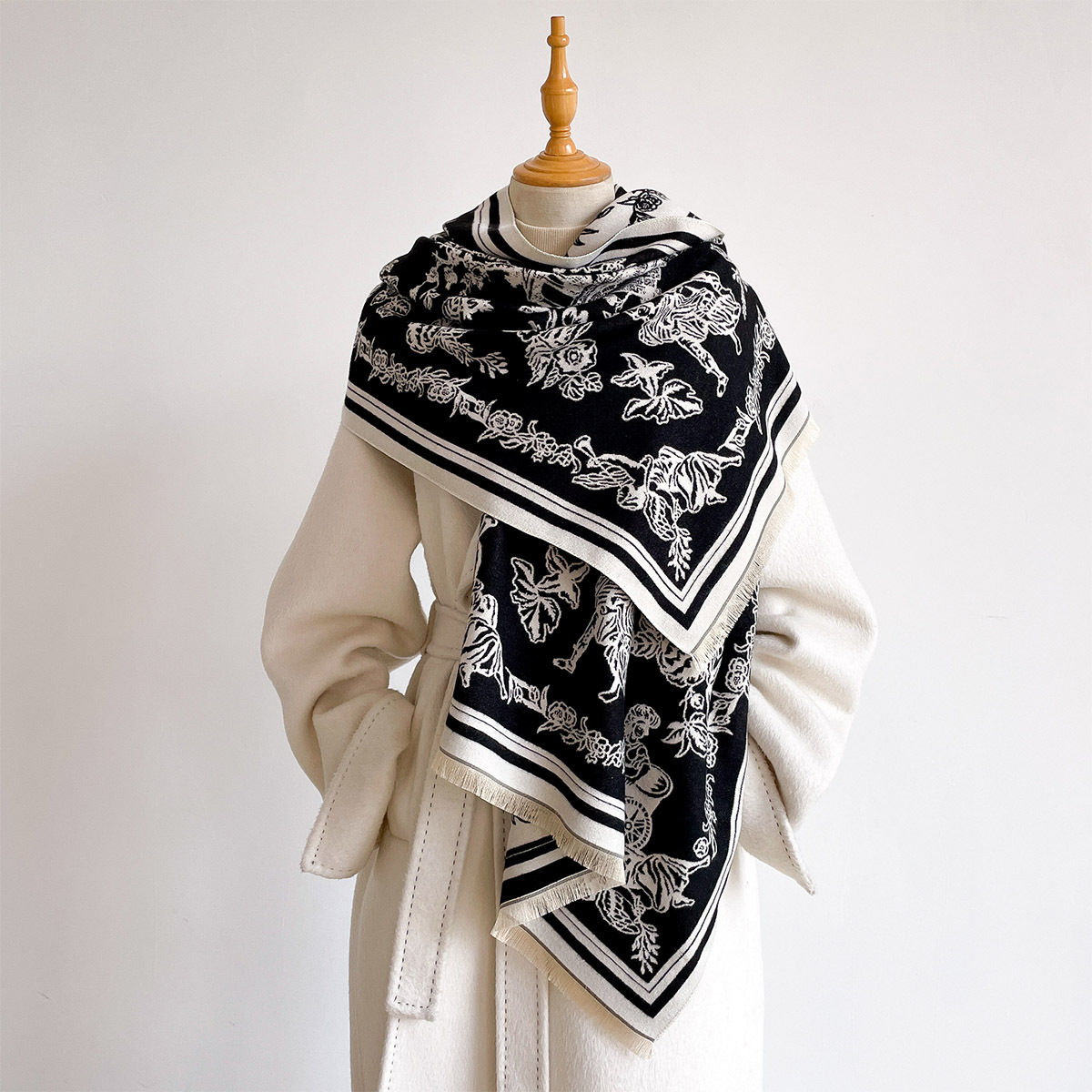 Scarf Female Hijab Pashmina Ba - Cashmere Pashmina Wrap ulasan dan harga