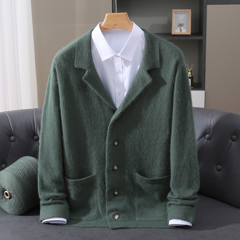 New Mink Wool Cardigan Men's P - Wool Coat Peacoat ulasan dan harga