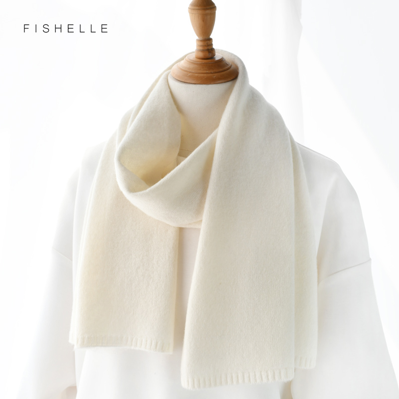 White Wool Scarves Women Winte - Wool Scarf Men ulasan dan harga