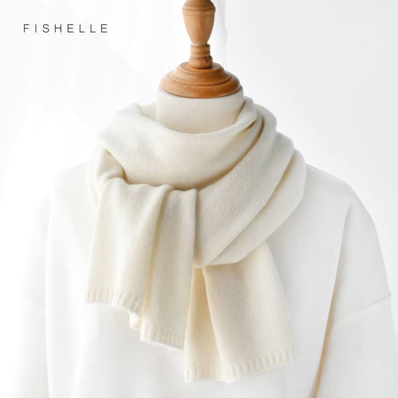 White Wool Scarves Women Winte - Wool Scarf Men ulasan dan harga