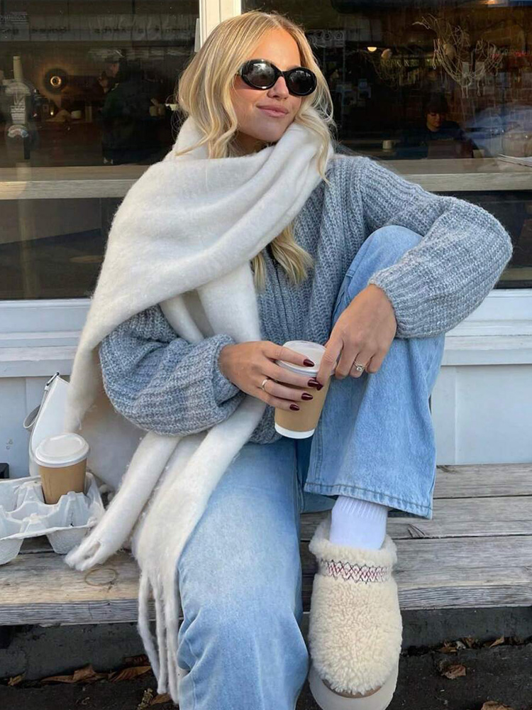 Luxury Winter Scarf for Women  - Cashmere Pashmina Wrap ulasan dan harga