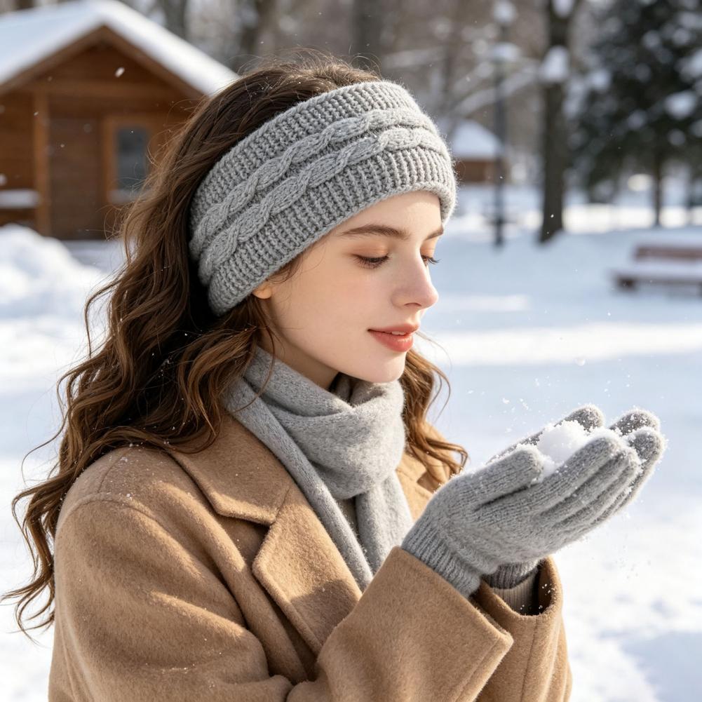 Comfortable Elastic Hair Band  - Fleece Ear Warmer Band ulasan dan harga