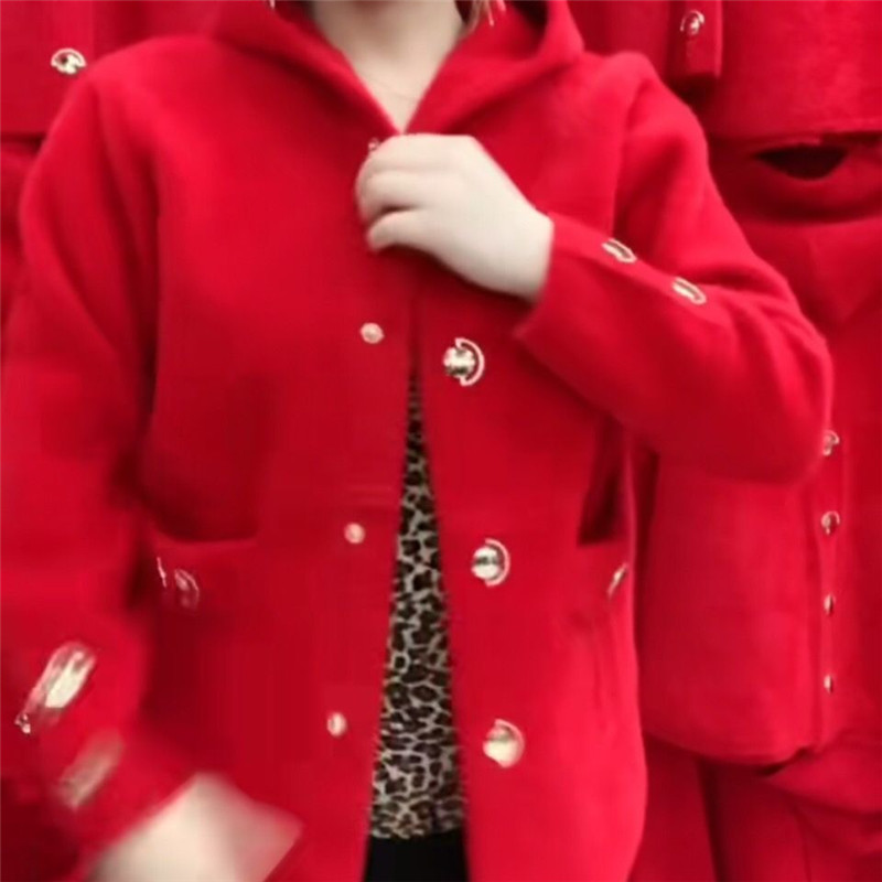 NEW Middle Aged Elderly Mother - Wool Coat Peacoat ulasan dan harga