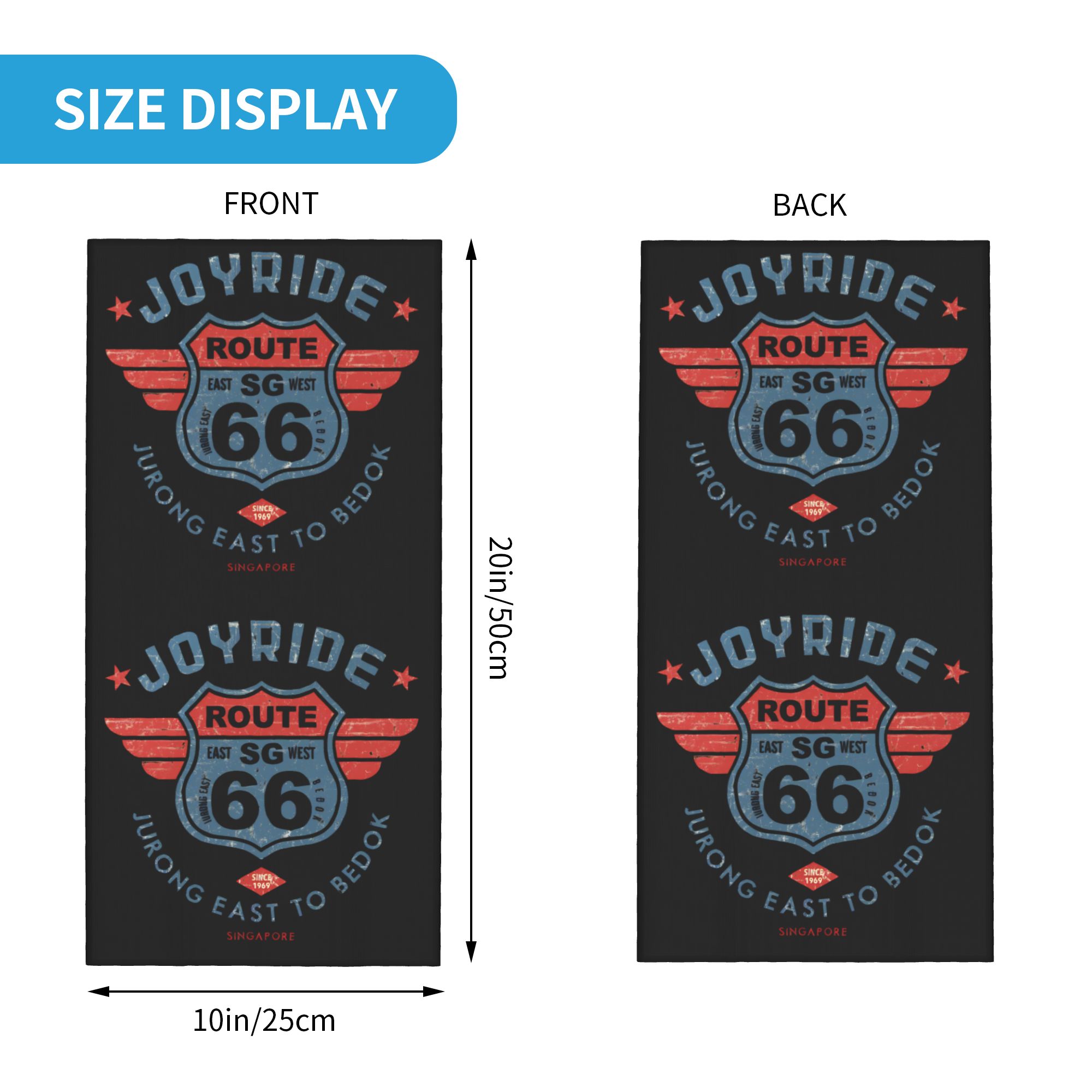 Motorcycle Ride Route 66 Neck  - Neck Gaiter Fleece ulasan dan harga