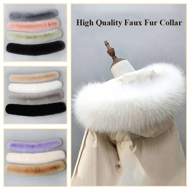 Winter Coat Fur Collar Faux Fu - Shawl Wrap Winter ulasan dan harga