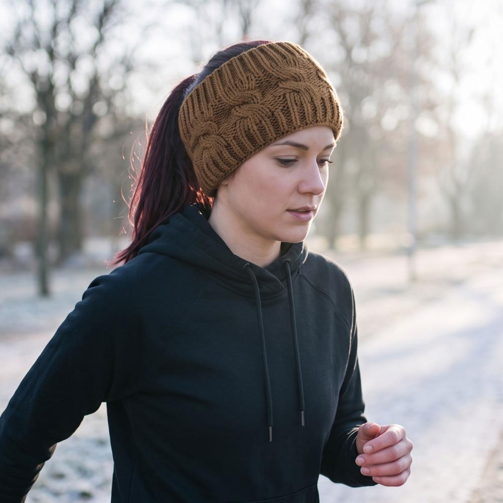Faux Fur Headband for Winter W - Fleece Ear Warmer Band ulasan dan harga