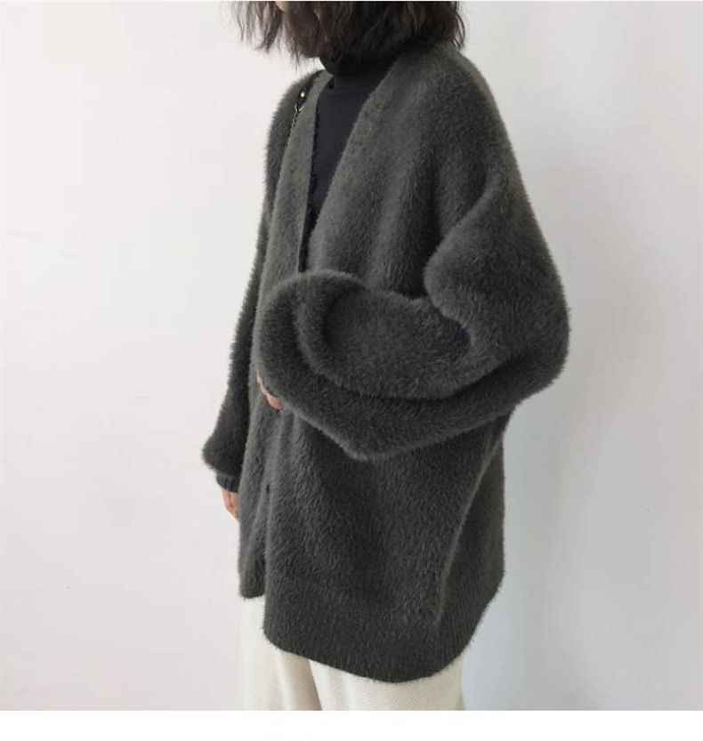 Imitation Mink Fleece Sweater  - Wool Coat Peacoat ulasan dan harga