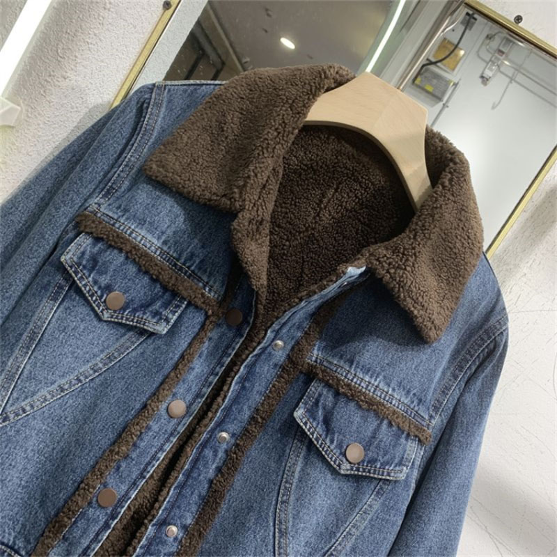 Thickened Denim Winter Coat Co - Down Jacket Packable ulasan dan harga