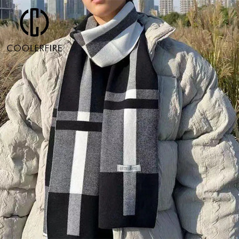 New Winter Men Scarf Keep Warm - Wool Scarf Men ulasan dan harga