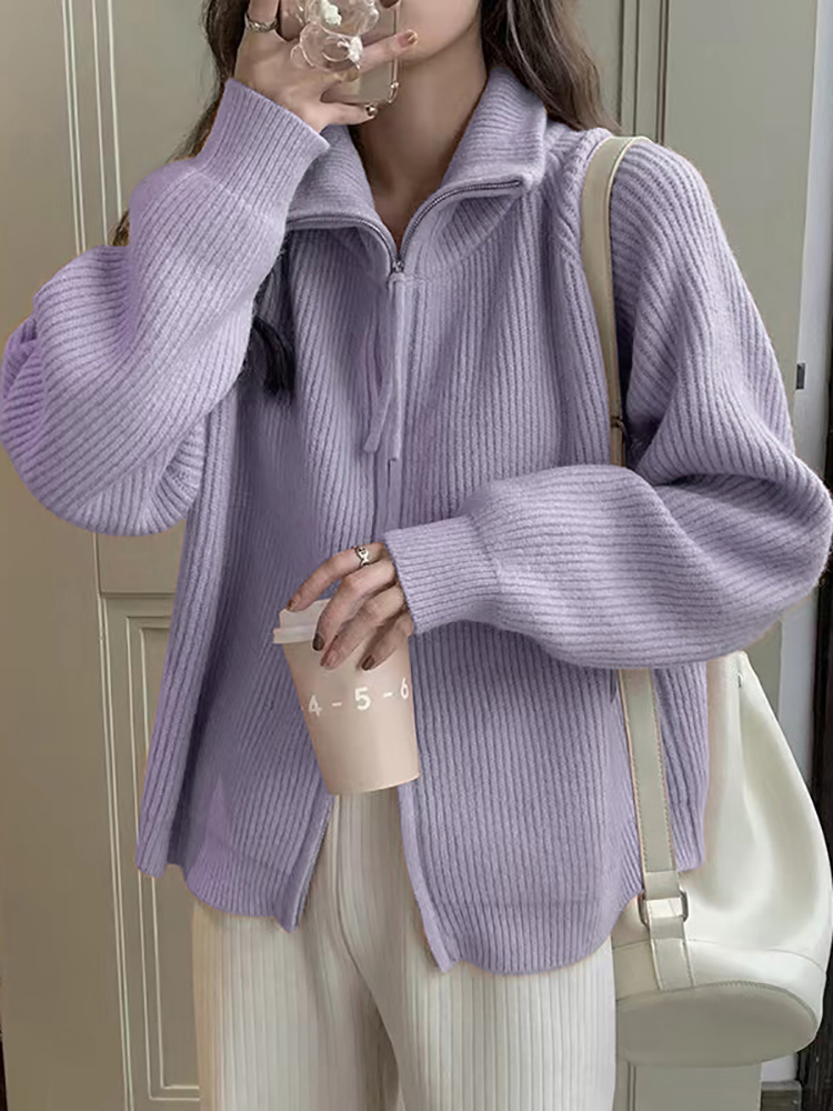 Autumn Winter Woman Fashion Kn - Wool Coat Peacoat ulasan dan harga