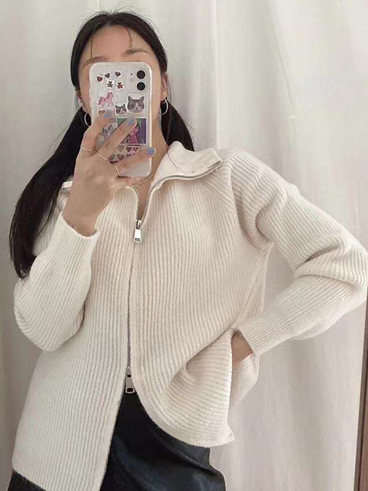 Autumn Winter Woman Fashion Kn - Wool Coat Peacoat ulasan dan harga