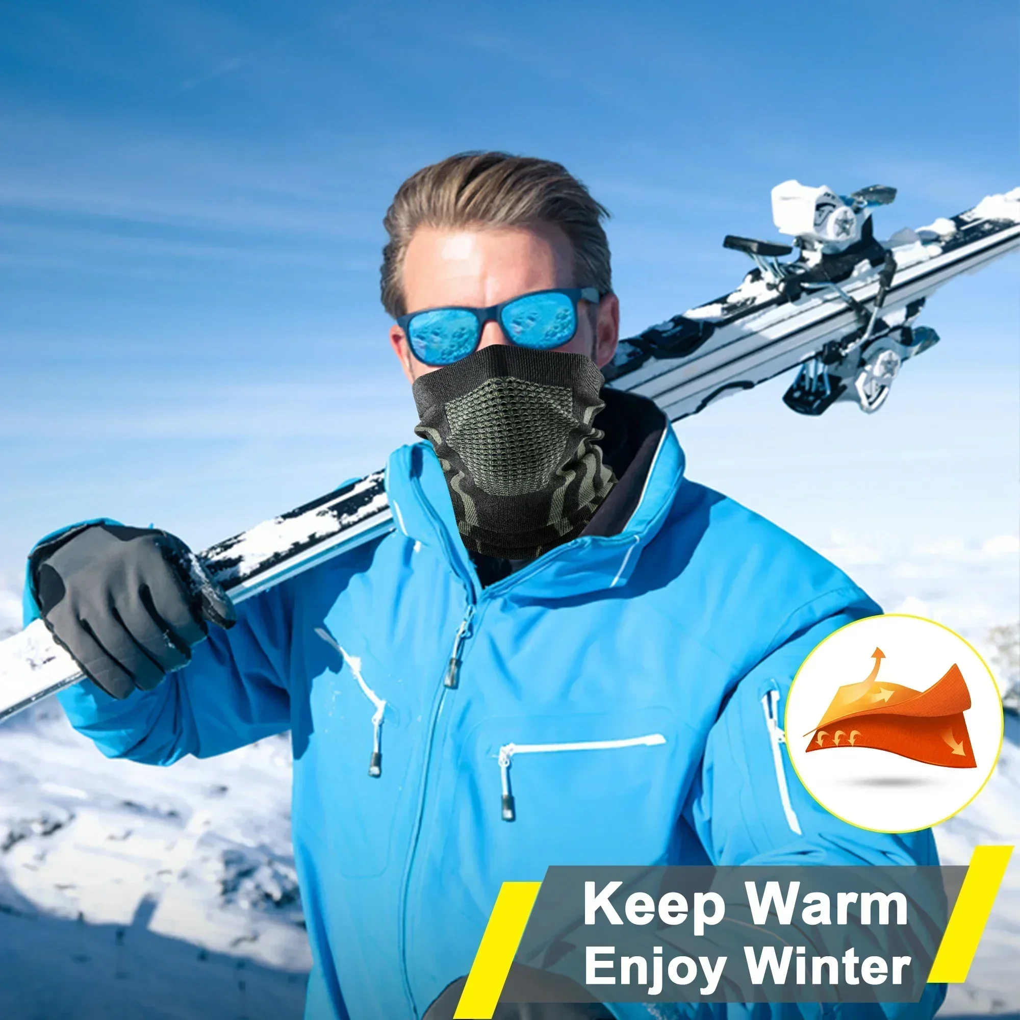Winter Ring Tube Soft Bandana  - Neck Gaiter Fleece ulasan dan harga
